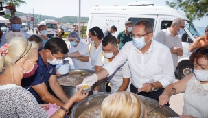 BAŞKAN ERGİN'DEN AŞURE İKRAMI