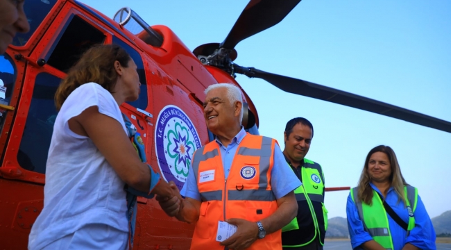 Muğla Büyükşehir Belediyesi, 4.5 Ton Su kapasiteli Helikopteri Muğla'ya Getirdi