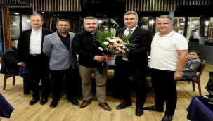 Çeşme Emniyet Müdürü Gürcan Alev'e veda yemeği