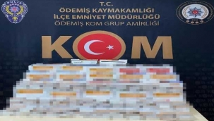 İzmir'de sahte bandrollü binlerce makaron ele geçirildi