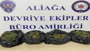 Aliağa'da durdurulan bir araçtan uyuşturucu çıktı