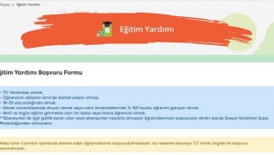 İzmir Büyükşehir Belediyesi'nin öğrenim desteği için başvurular devam ediyor