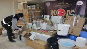 Binlerce litre sahte/kaçak içki ele geçirildi