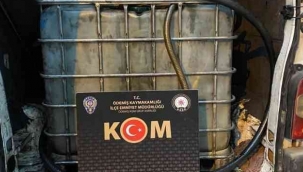 kaçak akaryakıt üretiminde kullanılan 2 ton atık yağ ele geçirildi