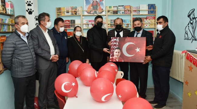 Şehit Murat Coşkun Ortaokulu Kütüphanesine Kavuştu