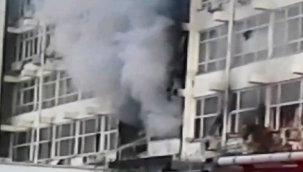 Ege Üniversitesi Tıp Fakültesi Hastanesinde korkutan yangın