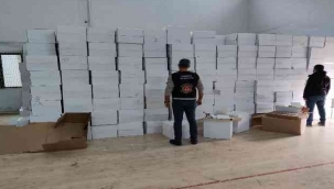 İzmir'de milyonluk kaçak sigara operasyonu