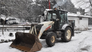 EDREMİT BELEDİYESİ KAR NÖBETİNDE
