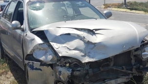 Helvacı Kavşağında Trafik Kazası:1 Yaralı 