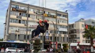Aliağa'da Alev Savaşçılarından tatbikat 
