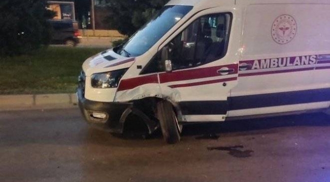 Bergama'da Ambulans Kazası