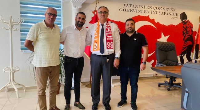 Galatasaray Taraftarlar Derneği'nden Kaymakam Güney ve Emniyet Müdürü Avcı'ya ziyaret