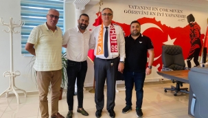 Galatasaray Taraftarlar Derneği'nden Kaymakam Güney ve Emniyet Müdürü Avcı'ya ziyaret