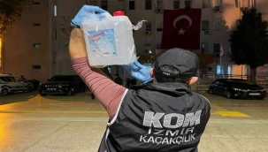 İzmir polisinden sahte etil alkol kaçakçılarına operasyon