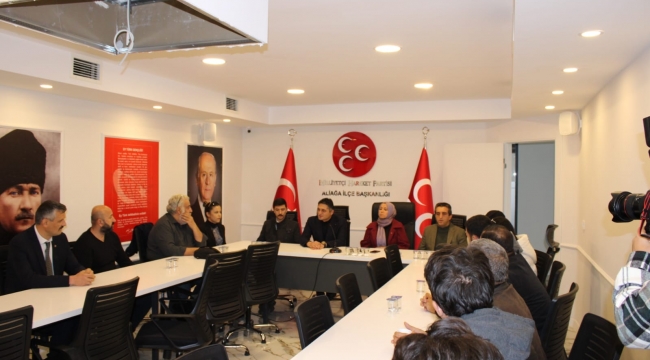 MHP Aliağa İlçe Teşkilatı basın ile bir araya geldi