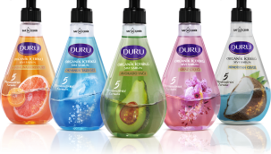 Duru ailesinden organik içerikli ve beş nemlendiricili yeni sıvı sabun serisi