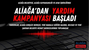 Aliağa'dan Deprem bölgesine yardım çağrısı