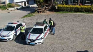 İzmir'de jandarmadan 'İHA'lı trafik denetimi