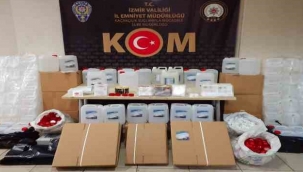 İzmir'de sahte etil alkol kaçakçılarına operasyon
