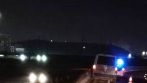 Aliağa 'da kamyonet bariyerlere çarptı: 1 Yaralı