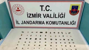 İzmir'de tarihi eser kaçakçısı kıskıvrak yakalandı