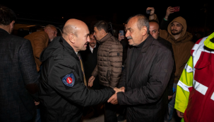 Soyer deprem ve selden etkilenen kardeş belediye Tut'u ziyaret etti