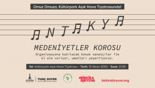 Antakya Medeniyetler Korosu "Bir Kira Bir Yuva" kampanyası için sahnede