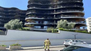 İzmir'de küle dönen 8 katlı sitede hasar tespit çalışmaları başlıyor