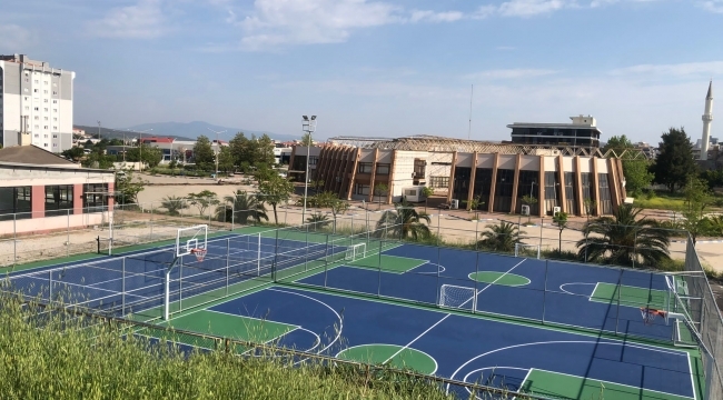 EÜ Aliağa MYO'ya 1200 metrekarelik spor alanı kazandırıldı