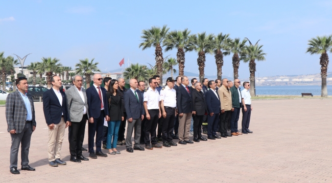 Yaşamını yitiren kılavuz kaptanlar Aliağa'da anıldı