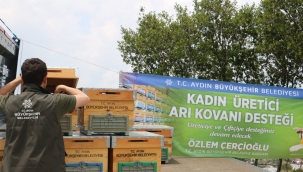 Aydın Büyükşehir Belediyesi'nden Kadın Arıcılara Kovan Desteği