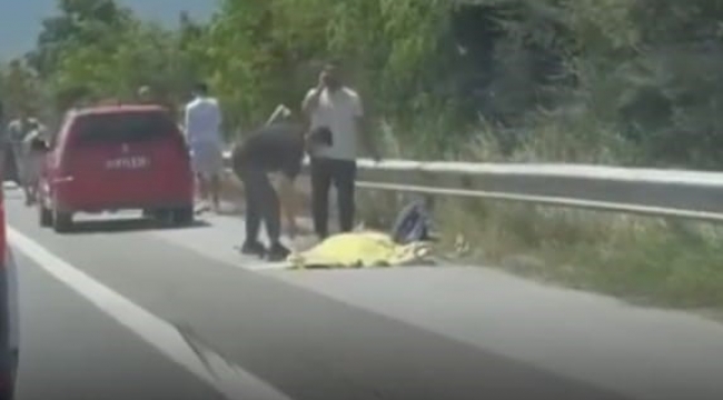 İzmir 'de motosiklet kazası :1 ölü,1 yaralı 