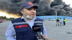 Manisa İtfaiye Daire Başkanı İnal: "Alevlerin iş yerlerine sirayet etmemesi için soğutma çalışmaları sürüyor"