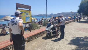 Bodrum'da 'Trafik Zabıta' denetimleri sıklaştırdı