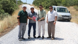 Manisa Büyükşehir Kırkağaç'ta yol konforunu arttırdı