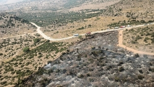 Aliağa'daki otluk ve makilik alanda yangın kontrol altına alındı