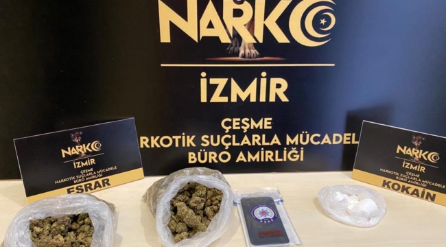 Çeşme'de zehir tacirlerine darbe: 3 tutuklama