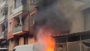 Depoda çıkan yangında 4'ü çocuk 8 kişi dumandan etkilendi