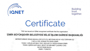 İzmir Büyükşehir Belediyesi ISO 27701 standardına sahip ilk "Büyükşehir" oldu