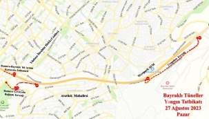 İzmir'de Bayraklı Tünelleri'ndeki yangın tatbikatı nedeniyle bazı yollar trafiğe kapatılacak