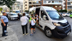 İzmir Büyükşehir Belediyesi'nden okul servislerine denetim