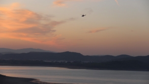 İzmir'de düşen helikopterdeki 3 kişiyi arama çalışmaları sürüyor