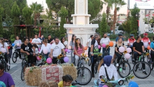 Kınık'ta tarım farkındalığı için pedal çevirdiler