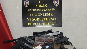 Suç makinesi kıskıvrak yakalandı, evinde cephanelik çıktı