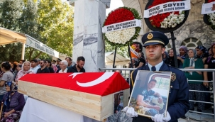 Şehit itfaiyeci Fahrican Yavaş'a duygusal veda 