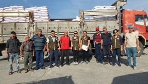  34 Çiftçiye 18 Ton Buğday Tohum Desteği