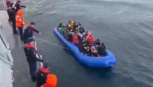  Balıkesir'in Ayvalık ilçesinde 56 düzensiz göçmen yakalandı.