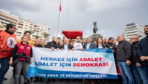 Demokrasi Yürüyüşü'nde "Hak, hukuk, adalet" çağrısı