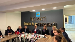İYİ Parti İzmir Kadın Kolları kadına şiddete dikkat çekti