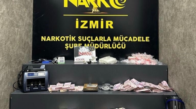 İzmir'de hurda deposuna uyuşturucu baskını